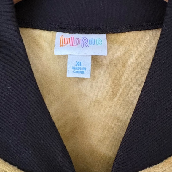 LuLaRoe Stevie crushed velvet bomber jacket - Picture 3 of 6